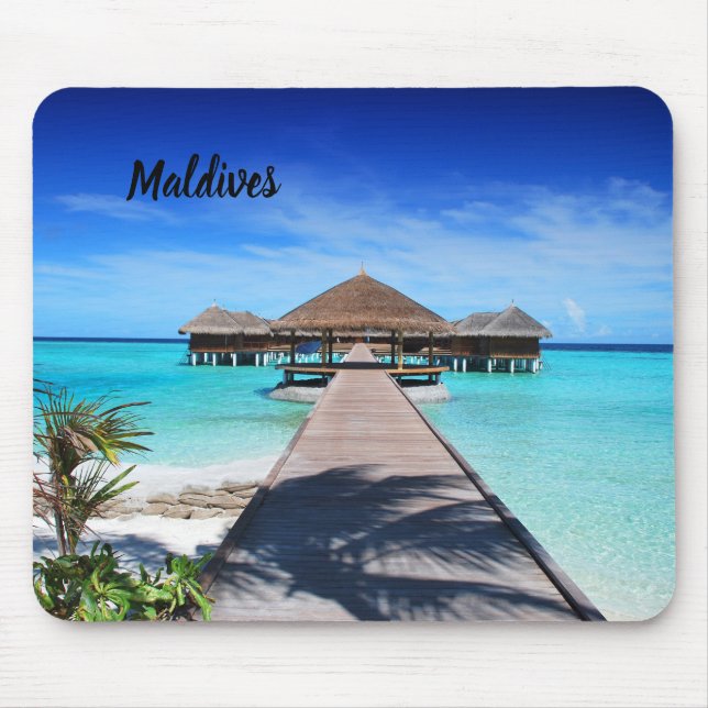 Beautiful Maldives Mouse Mat (Front)