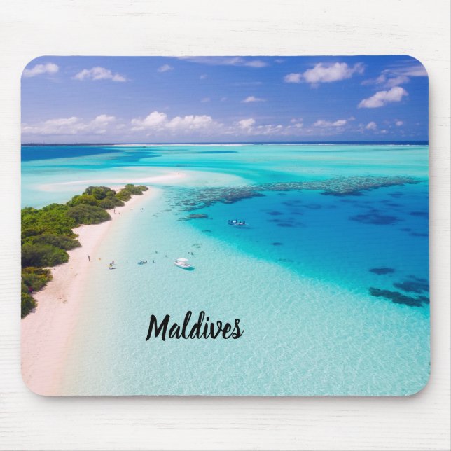 Beautiful Maldives Mouse Mat (Front)