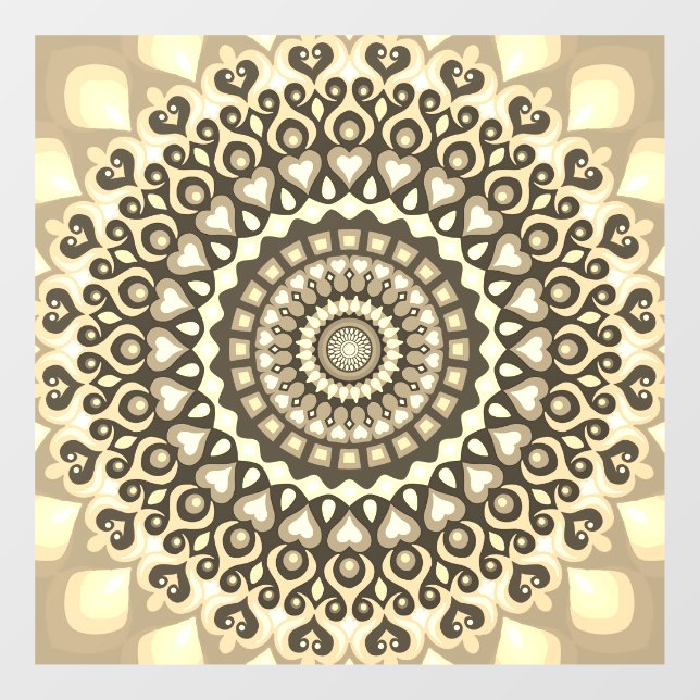 Beautiful Mandala art  Window Cling (Sheet)