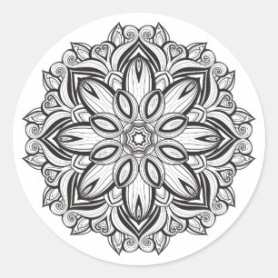 Beautiful Mandala Classic Round Sticker