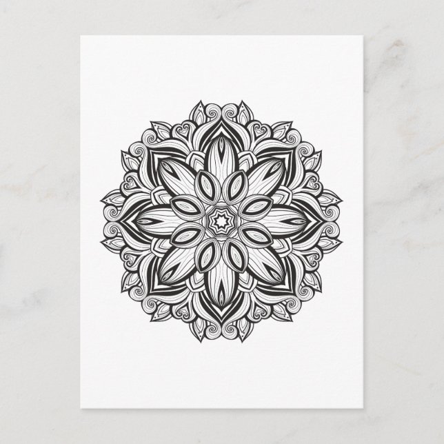 Beautiful Mandala Postcard (Front)