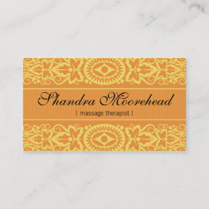 Beautiful Mango Massage Therapist Business Card