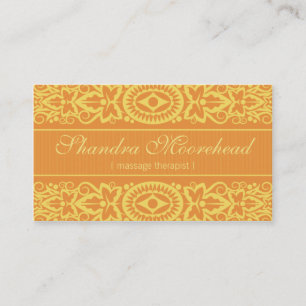 Beautiful Mango Massage Therapist Business Card