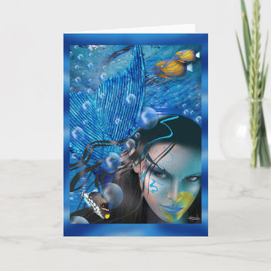 Beautiful Mara Mermaid Card