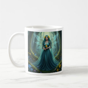 Beautiful March Aquamarine Fairy Coffee Mug