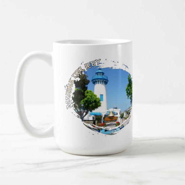 Beautiful Marina Del Rey Mug! Coffee Mug (Left)