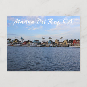 Beautiful Marina Del Rey Postcard! Postcard