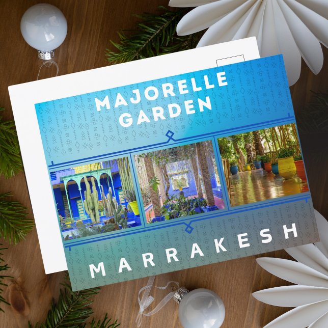 Beautiful Marrakesh Majorelle Garden Architecture  Postcard (Creator Uploaded)