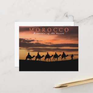 Beautiful Marrakesh Sunset Morocco Desert Postcard