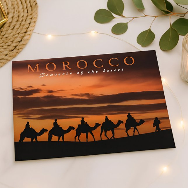 Beautiful Marrakesh Sunset Morocco Desert Postcard (Creator Uploaded)