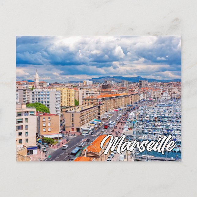 Beautiful Marseille, France Postcard (Front)