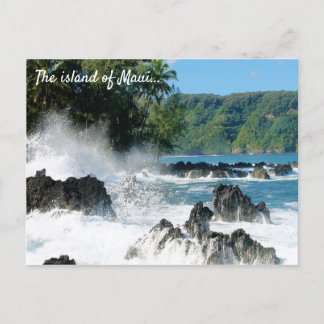 Beautiful Maui Coastline Postcard