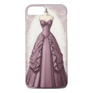 Beautiful mauve ballgown iPhone 8/7 case
