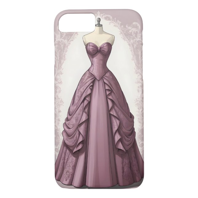 Beautiful mauve ballgown Case-Mate iPhone case (Back)