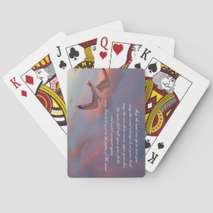 Beautiful "May the road rise up to meet you" poem Playing Cards