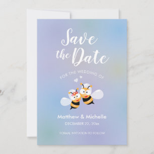 Beautiful Meant To Bee Couple Elegant Wedding Save The Date