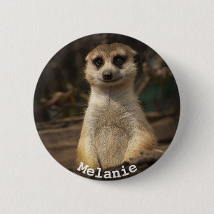 Beautiful Meerkat 6 Cm Round Badge