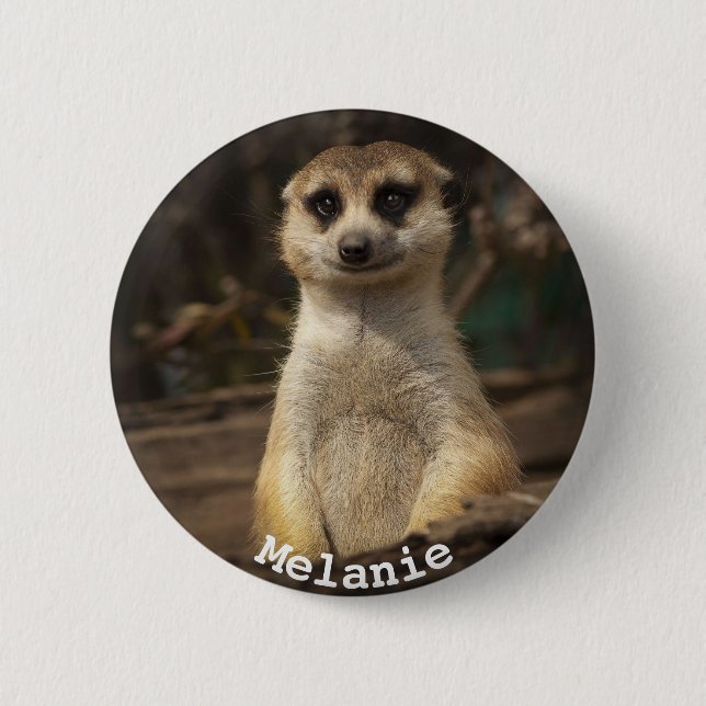 Beautiful Meerkat 6 Cm Round Badge (Front)
