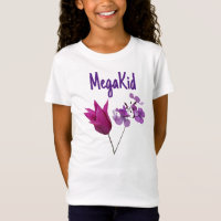 Beautiful Mega Kid pretty pink tulip purple floral