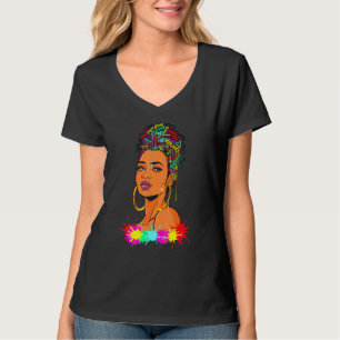Beautiful Melanin Queen Black Girl Drip Sis Women T-Shirt