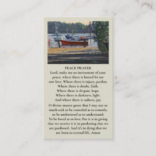 Beautiful Memorial Funeral Boat Card
