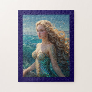 Beautiful Mermaid Girl in the Ocean Jigsaw Puzzle