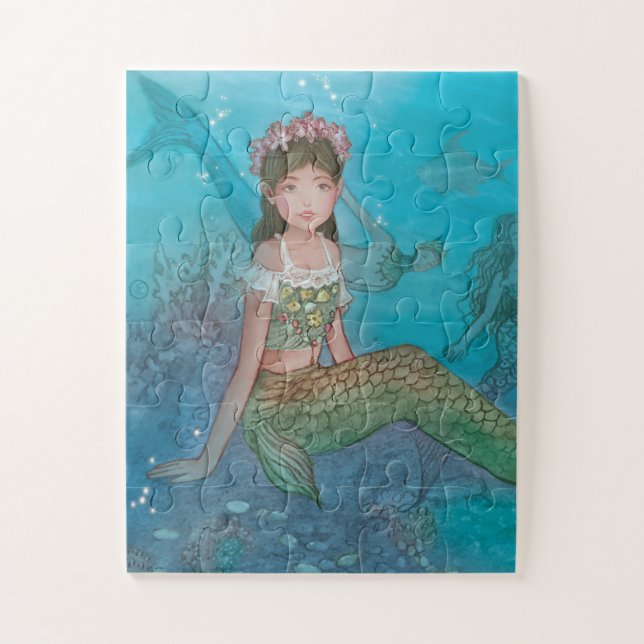Beautiful Mermaid Girl Jigsaw Puzzle (Vertical)