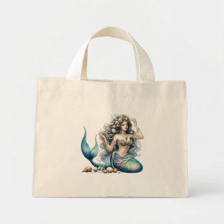 Beautiful Mermaid Large Tote Bag