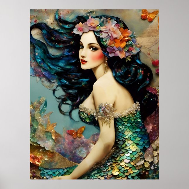 Beautiful Mermaid Poster (Front)