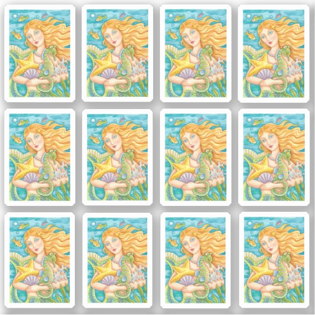 BEAUTIFUL MERMAID, STARFISH & SEAHORSE TREASURES (Front)