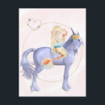 Beautiful Mermaid with Baby Child Unicorn Postcard<br><div class="desc">This design was created through digital art. It may be personalised by clicking the customise button and changing the colour, adding a name, initials or your favourite words. Contact me at colorflowcreations@gmail.com if you with to have this design on another product. Purchase my original abstract acrylic painting for sale at...</div>