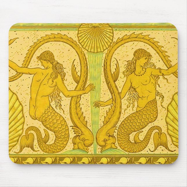 beautiful mermaids print mouse mat (Front)