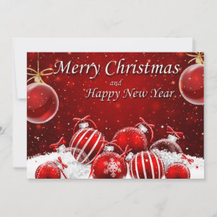 Beautiful Merry Christmas Holiday Card