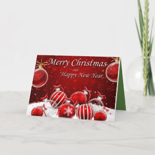 Beautiful Merry Christmas Holiday Card