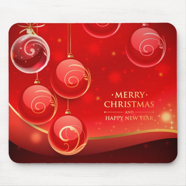 Beautiful Merry Christmas Mouse Mat (Front)