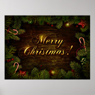 Beautiful Merry Christmas Poster
