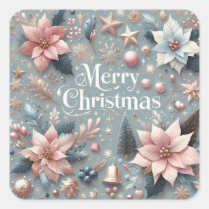 Beautiful Merry Christmas Sticker