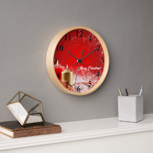 Beautiful Merry Christmas Wall Clock! Clock