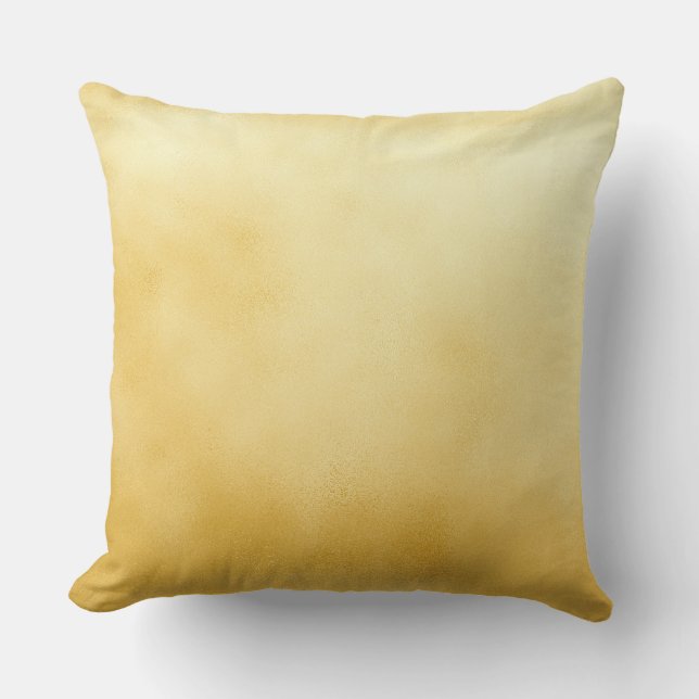 Beautiful Metallic Faux Gold Foil Cushion (Front)