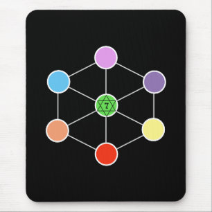 Beautiful Metatron's Cube Mouse Mat