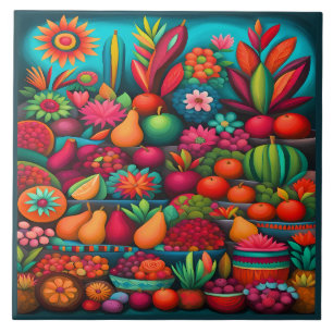 Beautiful Mexican Art Tile