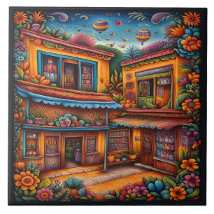 Beautiful Mexican Art Tile