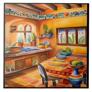 Beautiful Mexican Art Tile