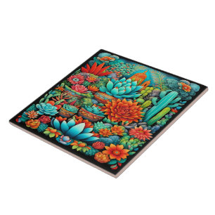 Beautiful Mexican Art Tile