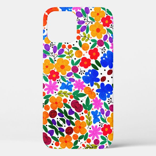 Beautiful Mexican Floral Case-Mate iPhone Case (Back)