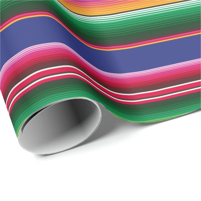 Beautiful Mexican Serape Blanket Pattern Wrapping Paper (Roll Corner)