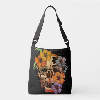 Beautiful Mexican Women Skull Head Crossbody Bag