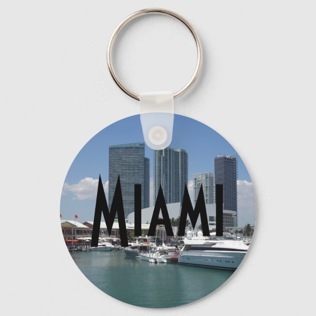 Beautiful Miami Key Ring (Front)