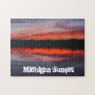 Beautiful Michigan Sunset Jigsaw Puzzle
