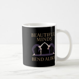 Beautiful Minds Bend Alike Yoga Partner Design Coffee Mug